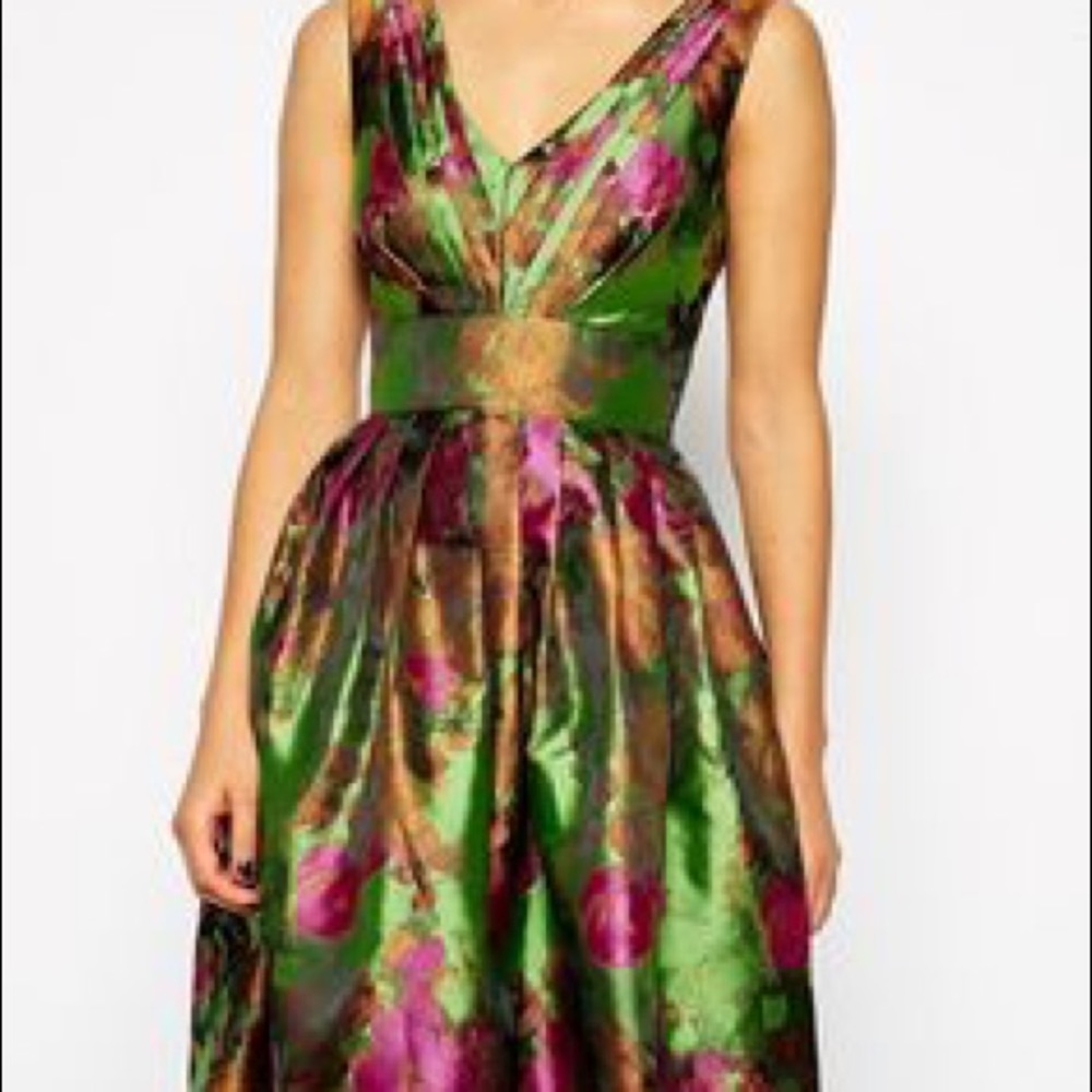 ASOS floral midi dress